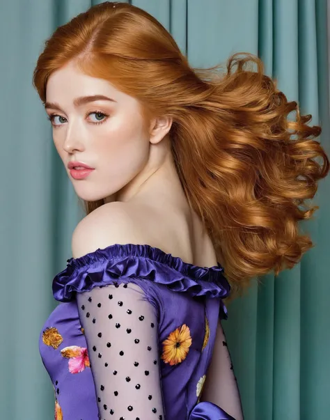 glam photo portrait, (3/4 body) shot of (Jia Lissa woman) <lora:JiaLissa_SDXL_v1.0:1> detailed film still promotional supermodel magazine shoot, wearing  (highly detailed Prada Floral Print Dress     Vibrant floral print    Maxi dress      A-line  Off-the-shoulder        V-neck:1.2), hues of violet, dark green, blue, atmospheric intensity, serious face, contrapposto, incredibly sharp face focus, Hasselblad X1D II 50C    High resolution, excellent dynamic range, and medium format sensor      Hasselblad XCD 45mm f/4 (45mm, f/4)     ISO 100-25600, 1/125s, f/5.6, 45mm (for a medium shot, award winning, masterpiece
hyperealistic precision, transcendent gaze, kaleidoscopic expanse, infinite fractal spirals of color, dimensions beyond counting, Nebulas bloom and star clusters take shape, vast celestial events unfolding,  across slowly shifting hues, delicate strand, intricate topography, dimensions imperceptible to biology, boundless precision, see deeper than atoms, gleaming orb of her face, window, abyss of wonders beyond imagination, distant galaxies whirl, beauty, Across the flawless expanse of her shoulder, crystal clarity, microscopic refractive facet, geometer's foresight, Lashes like the finest of brushes seem placed by cherubim, flows in harmony, voyaging on its tides of boundless perception, worlds beyond dreaming, mirror-smooth subsurface scattering, cosmos, artist's masterpiece, grandeur. curves of her shoulder blend seamlessly into the sweeping arc of her arm, harmony idealized form. fractal and the living, breathing beauty,  awe, wonder, philosophical idealism. <lora:sdxl_offset_v10:.5> , ruffles