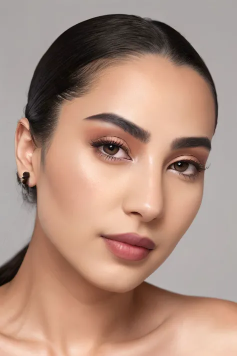 RAW woman portrait , taking <lora:ArabWomenFawzi:0.5>, detailed skin texture,mole