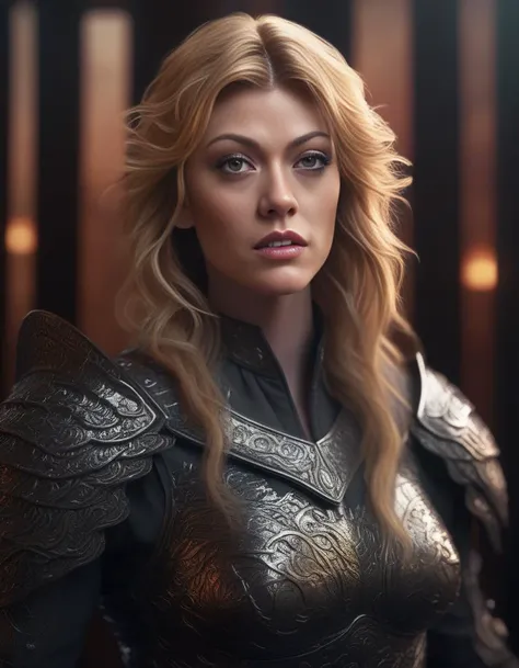 KatherineMcnamara,<lora:KatherineMcnamaraSDXL:1>,portrait,female, intricate detail of face and body plated armor with a sword made out from the berserk by greg rutkowski; digital art trending on ArtStation/FantasyArt wallpink bright lighting anatomically correct high quality realistic 3D render 4k UHD image behance hd dramatic cinematic lightning-lighting unreal engine very atmospheric matte painting concept design volumetric shadows octane rendered in mayf depth shading ultra realism 8K resolution deviantart detailed hyperrealistic photorealism photo real life full HD photography super ornate glowing rich colors dark moody atmosphere futuristic horror style