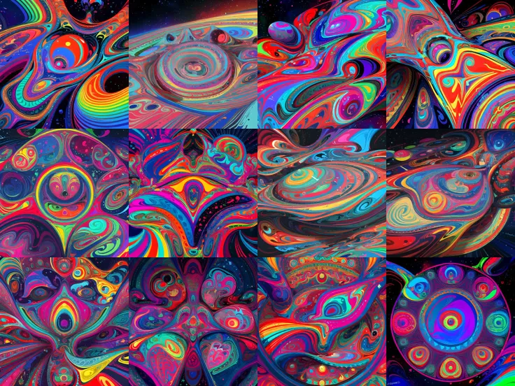 p4a psychedelic cosmic space <lora:gnf64_v1_b-lora-e20:1>