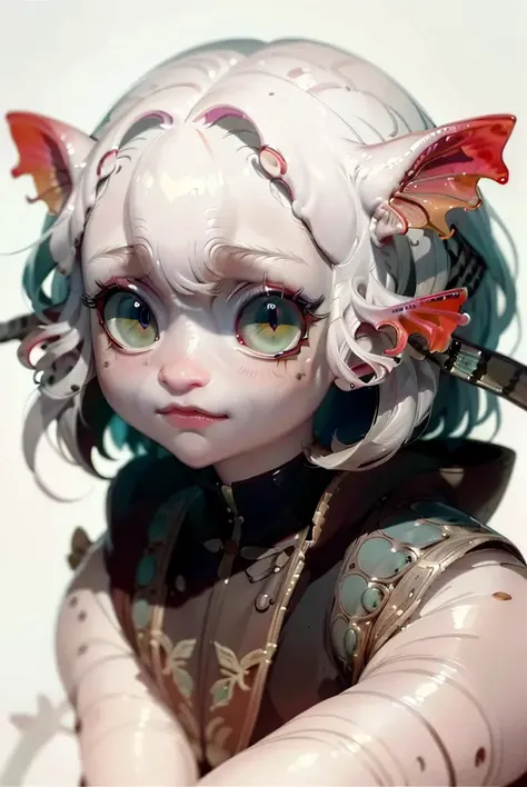 best quality, masterpiece, a portrait of a Humanoid <lora:25_preal_1v5_768_0001BD5e_NR128NA128off:0.8> mix_\(axolotl\),