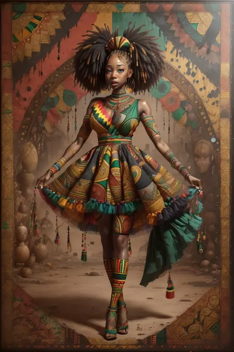 <lora:blk-history-style-darquelilly-v1:1> bhmstyle, black history month, african colors