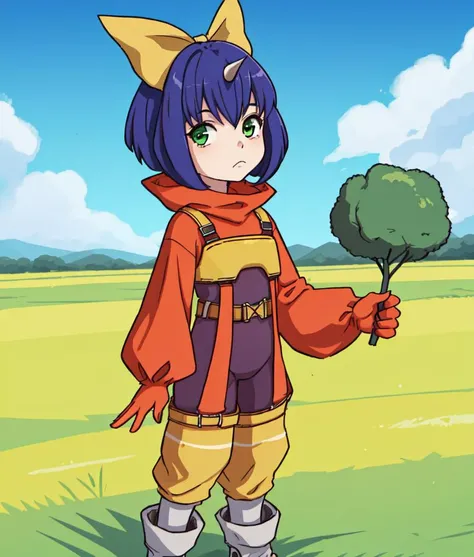 1girl, Eiko Carol, standing, grass, grass field, blue sky, yellow bow, hair bow, facing viewer, empty hands
<lora:EikoCarolFinalFantasy2:1.0>