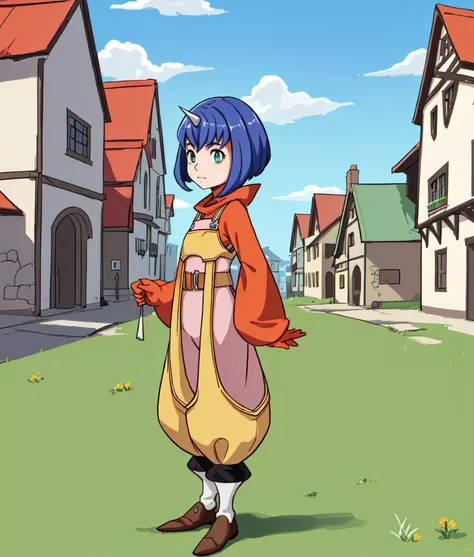1girl, Eiko Carol, standing, grass, blue sky, mediaeval town,
<lora:EikoCarolFinalFantasy2:1.0>