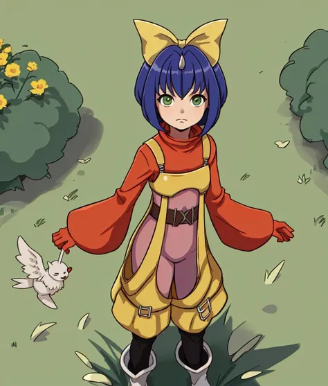 1girl, Eiko Carol, standing, tall grass, mediaeval town, yellow bow, hair bow, facing viewer,
<lora:EikoCarolFinalFantasy2:1.0>