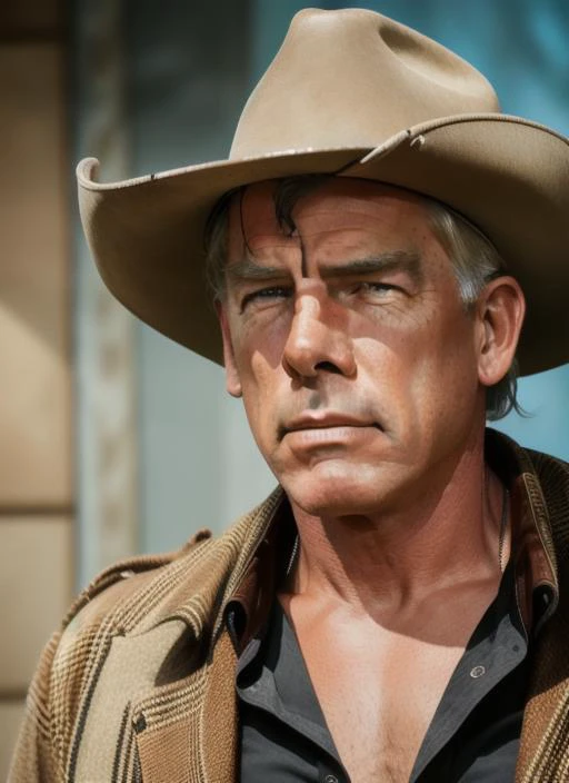 lm1, male, solo, man in cowboy costume, masculine, epic > ,  (photo, studio lighting, hard light, sony a7, 50 mm, hyperrealistic, big depth of field, concept art, colors, hyperdetailed, hyperrealistic)      
<lora:LeeMarvin-06:1>