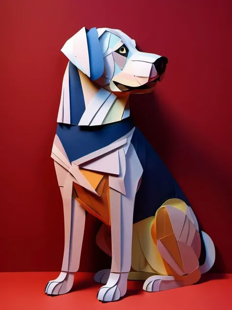 A dog in the PaperCutout style <lora:sdxl-PaperCutouts-Dreambooh:1>, Very detailed, clean, high quality, sharp image