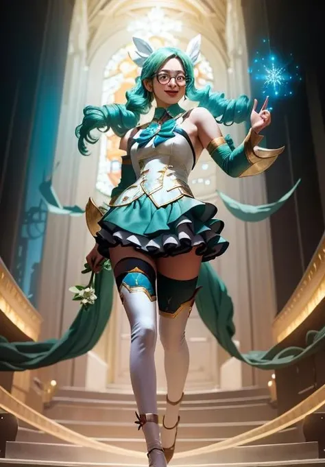 <lora:star_guardian_sona:0.8>, star_guardian_sona, solo, smile,, (magical, magnificent, masterpiece:1.3), (trending on CGSociety, trending on pixiv, contest winner:1.3)