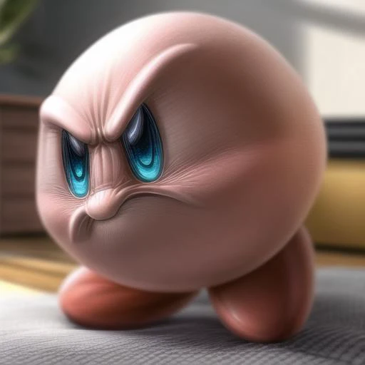 masterpiece, best quality, detailed, soft dim lighting, <lora:add_detail:1.0> add_detail, realistic,
<lora:kirby, blue eyes, smile:0.9> kirby, blue eyes, smile, angry,