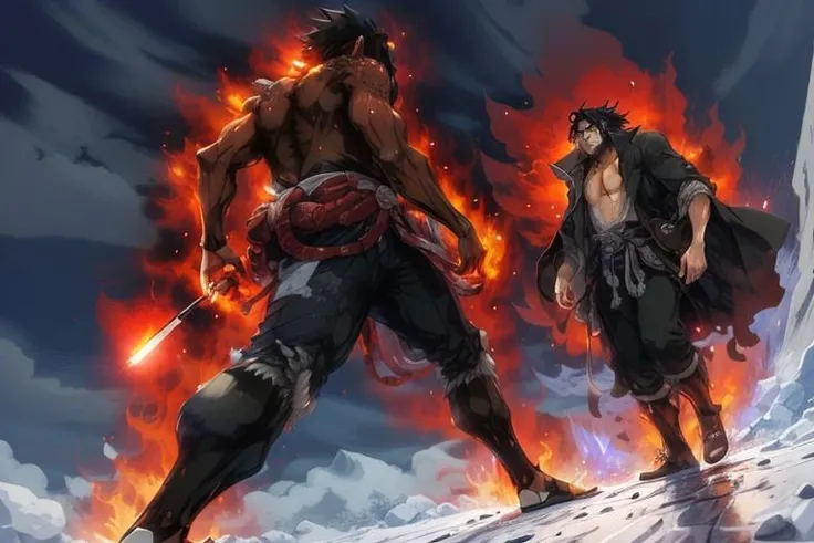 uchske man walking to, black hair,black eyes, man standing, red aura, Highly detailed, High Quality, Masterpiece, beautiful, night, <lora:UchihaSasuke:0.7> <lora:Jojowalk:1>