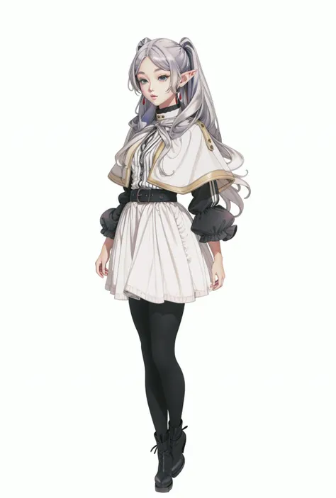 <lora:СÑÐ¸Ð»Ñ YHM_V7:1> <lora:ФÑиÑен пÑовожаÑÑÐ°Ñ Ð² пÑоледний пÑÑÑ(Frieren, twintails, earrings(Ñм одеждÑ):0.9>,Frieren, twintails, earrings,white capelet, striped shirt, white skirt, long sleeves, belt, black pantyhose,small chest, flat, anime style, anime colors,detailed anime,animeHD, anime eyes, bigger eyes, high quality anime, large anime pupils, 1girl in full growth, best quality, masterpiece, ultra-detailed, high quality,perfect anatomy, perfect full body, (detailed full body), good eyes, perfect face, pretty face