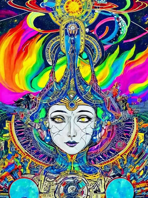 ((((masterpiece, best quality, a perfect face, an exceptional face, 1girl)))), (((high ponytail))), 18 years old, detailed face, black hair, slight smile, wakame, zentangle, glitch effect, psychedelic cyberpunk futuristic cityscape at night, metropolis, cybenetic, robotic, mechanical, god knows, illuminati, pyramid, galaxy, art nuveau, rainbow colored neon lights, impressionism, expressionism, maximalism, Jackson Pollock style, banksy style, van gogh style, picasso style, universe, milky way, neural sparks, let there be light and there was light, goddess, omnipotent, zen, null, nihilism, vacuum, eyeballs, transcendence, cyberpunk, steampunk, ink wash painting, cubism, hieroglyphs, greco-roman, renaissance, dadaism, ukiyoe, minimalism, pop art, graffiti, post human, nature, law, principles, mathematics, science, neurons, abstract art, conceptual art, deconstruction, subconscious, thanatos, abyss, chaos, spiral mixture, spiritual, goddess, buddhism, shinto, islam, christianity, philosophy, religion, liberty, freedom, justice, knowledge, intelligence, wavy maelstroms, melting pot, you, me, world, everything, anything, nothing, none, black holes, dream, mind, spirit, metaverse, technology, singluarity, reality, fiction, supernova, time, space, wormholes, looking at viewer, 8k, realistic, photorealistic, 1920s grayscale film style, ((((masterpiece, best quality, a perfect face, an exceptional face, 1girl))))