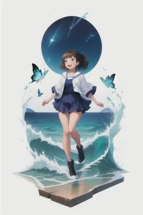 [(white background:1.5),::5]
1girl, mid shot, full body, ocean, sea waves, water splashes, sky, light particles, butterflies, night, starry sky <lora:GachaSplash4:1>