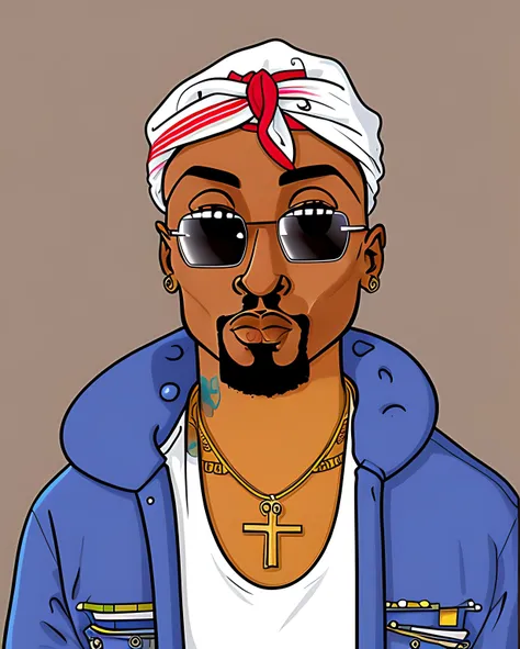 a picture of a simpsonised Tupac Shakur  <lora:Simpsonised_SD1-5_t2i_R1:1>
