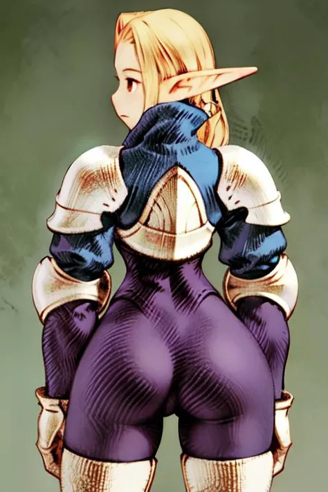 elf knight, thick thighs, cute girl, __hair__ from behind, ass
<lora:fftstyle_v1.8:0.8>