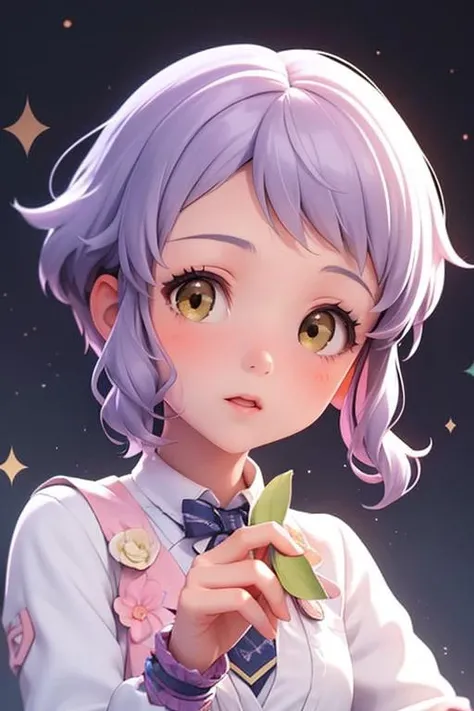 (masterpiece, best quality), 1girl, beautiful face, <lora:mizuki_makabe_v1:1> mizuki makabe, purple hair, short hair, yellow eyes