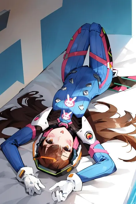 score_9, score_8_up, score_7_up, score_6_up, score_5_up, score_4_up, BREAK 1girl, _slip,,d.va(overwatch),1girl, bodysuit, breastn_hair, facial_mark, gloves, headphones,long_hair, pilot_suit, whisker_markings, white_gloves,,surrounding by flowers,falling_petals, outdoors, petals,