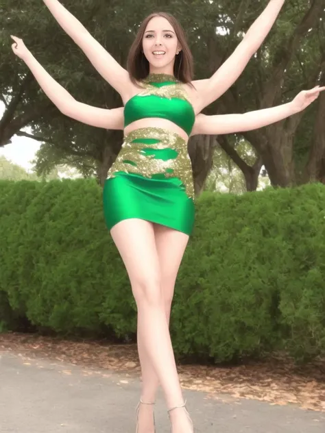 (multiarm:1.2) woman, four arms, beautiful dress, solo, reaching towards viewer, ballroom, looking at viewer