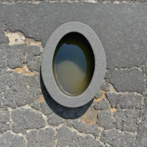 closeup of a toilet made of stone, ASPHALT, CRACKS, highres, masterpiece, 8k, 4k, (realistic photo), (photorealistic:1.2), bokeh, <lora:wowifierXL:0.1>, <lora:asphalt-SDXL:1>
