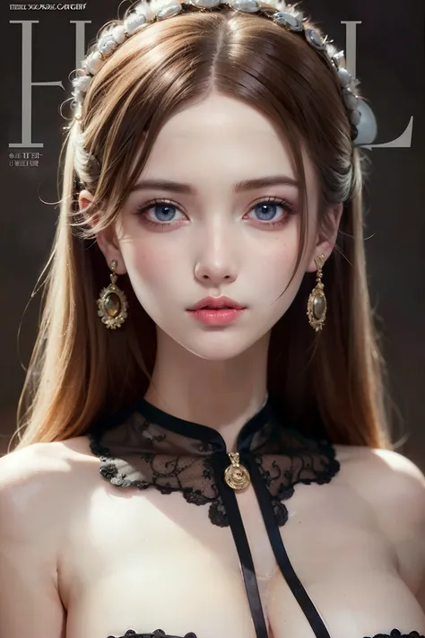 (a high detail RAW color professional full body photo), best quality, masterpiece, hyperrealistic photography, an extremely delicate and beautiful, extremely detailed, ultra-detailed, beautiful detailed girl, extremely detailed eyes and face, beautiful detailed eyes, extremely detailed CG unity 8k wallpaper, amazing, incredibly absurdres, huge filesize, highres, detailed light, cinematic lighting, lens flare, light leaks, sunlight, shine, beautiful detailed glow, organic cyborg, white plastic, diffuse lighting, fantasy, intricate, elegant, highly detailed, lifelike, photorealistic, digital painting, artstation, illustration, concept art, smooth, sharp focus, extremely detailed magazine cover-style digital painting, (magazine cover-style illustration of a fashionable woman in a vibrant outfit), abs, adding a touch of fantasy to the scene, the text on the cover should be bold and attention-grabbing, with the title of the magazine and a catchy headline, the overall style should be modern and trendy, with a focus on fashion and lifelike, helvetica-bold,
portrait, A forest where the trees are made of candy and the leaves are made of sugar, Femme fatale, Average Height, Lean, Oval Face, Fair Skin, Strawberry Blonde Hair, pink Eyes, Straight Nose, Pouty Lips, Prominent Chin, Long Hair, Curly Hair, Long Curled Updo, full breasts, Stud earrings, terracotta, velvet lipstick, expressionism oil painting,
art by sofia coppola,
(photographed on a Nikon D850, 50mm lens, F/2.8 aperture),
,
<lora:coverPageGraphic_v10:1:ind>