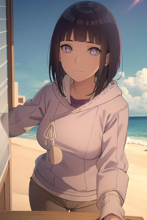 hinatahyuuga, <lora:hinata uzumaki-lora-nochekaiser:1>,
hinata uzumaki, hyuuga hinata, short hair, bangs, black hair, blunt bangs, white eyes, smile, (medium breasts:1.2), mature female,
BREAK long sleeves, shorts, socks, hood, kneehighs, hoodie, sandals, hood down, black socks, brown shorts, toeless footwear,
BREAK outdoors, city, sun, sky, clouds,
BREAK looking at viewer, (cowboy shot:1.5),
BREAK <lyco:GoodHands-beta2:1>, (masterpiece:1.2), best quality, high resolution, unity 8k wallpaper, (illustration:0.8), (beautiful detailed eyes:1.6), extremely detailed face, perfect lighting, extremely detailed CG, (perfect hands, perfect anatomy),