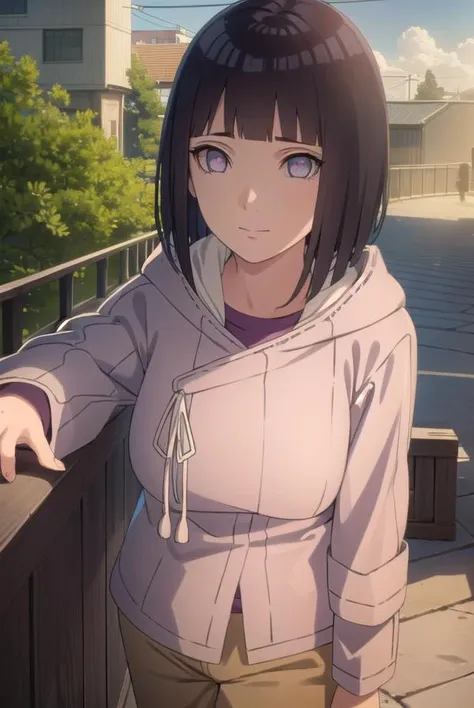 hinatahyuuga, <lora:hinata uzumaki-lora-nochekaiser:1>,
hinata uzumaki, hyuuga hinata, short hair, bangs, black hair, blunt bangs, white eyes, smile, (medium breasts:1.2), mature female,
BREAK long sleeves, shorts, socks, hood, kneehighs, hoodie, sandals, hood down, black socks, brown shorts, toeless footwear,
BREAK outdoors, city, sun, sky, clouds,
BREAK looking at viewer, (cowboy shot:1.5),
BREAK <lyco:GoodHands-beta2:1>, (masterpiece:1.2), best quality, high resolution, unity 8k wallpaper, (illustration:0.8), (beautiful detailed eyes:1.6), extremely detailed face, perfect lighting, extremely detailed CG, (perfect hands, perfect anatomy),