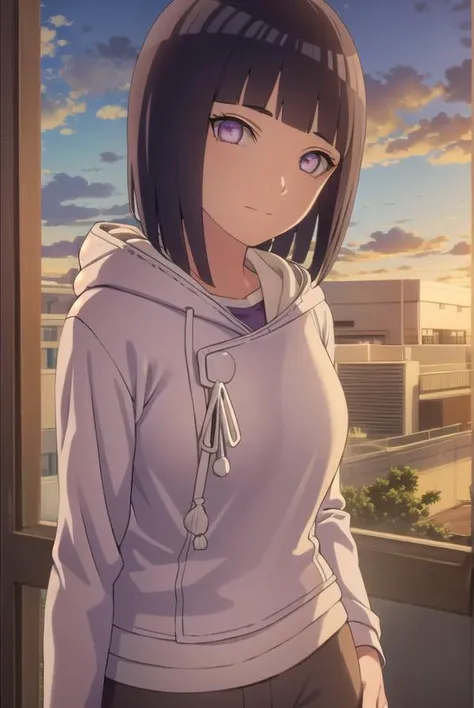 hinatahyuuga, <lora:hinata uzumaki-lora-nochekaiser:1>,
hinata uzumaki, hyuuga hinata, short hair, bangs, black hair, blunt bangs, white eyes, smile, (medium breasts:1.2), mature female,
BREAK long sleeves, shorts, socks, hood, kneehighs, hoodie, sandals, hood down, black socks, brown shorts, toeless footwear,
BREAK outdoors, city, sun, sky, clouds,
BREAK looking at viewer, (cowboy shot:1.5),
BREAK <lyco:GoodHands-beta2:1>, (masterpiece:1.2), best quality, high resolution, unity 8k wallpaper, (illustration:0.8), (beautiful detailed eyes:1.6), extremely detailed face, perfect lighting, extremely detailed CG, (perfect hands, perfect anatomy),