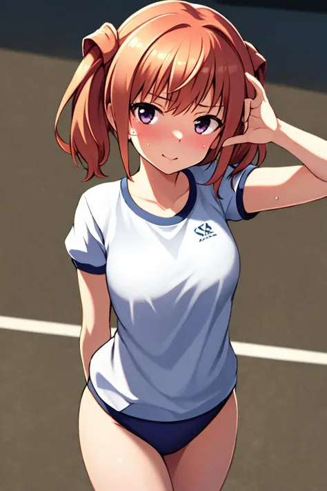 16k, highres, masterpiece, best quality,
cinematic film still,
pinup of 1girl, dancing, kimikage yui, alice gear aegis, twintails, medium breasts,
exercising, leaning back, dynamic pose,
gym uniform, white shirt, (blue buruma:1.1), in the schoolyard,outdoors,
(heavy breathing, nose blush, sweaty:1), (joyful:1), looking at viewer, from above,
<lora:Kimikage Yui-v2:0.9>
,
shallow depth of field, vignette, highly detailed, high budget, bokeh, cinemascope, moody, epic, gorgeous,
film grain, grainy,