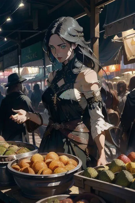 A pretty girl in a crowded medieval market, market vendors, upper body, detailed clothes, green eyes, long flowing hair, shiny skin, subsurface scattering, (sharp:0. 7), ultra-detailed, real-life texture, dramatic lighting, dynamic composition, unreal engine, Nikon D850
((masterpiece)), ((highest quality 16k)), ((detailed and delicate)), ((photorealistic)), ((fantastic background)),realistic skin texture, low saturation, dark tone, inspired by Alessio Albi, f1. 4, 85mm lens, hyper realistic , lifelike texture, dramatic lighting, professional shot, heavy shadows, dynamic pose, zls,
commoners clothes, oil painting