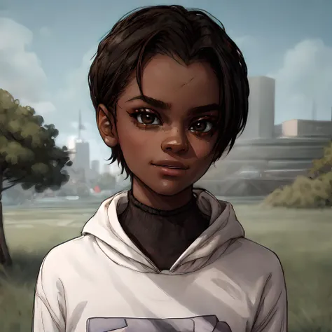 (masterpiece:1.2, best quality:1.2, high resolution) , <lora:1234:1> letitia wright, dark-skinned female, short hair, detailed face,, <lora:SashaKhmel-10:0.7> <lora:add_detail:0.75>