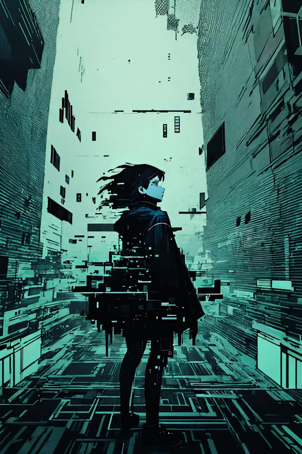 High Quality, Masterpiece, Glitching, glitch