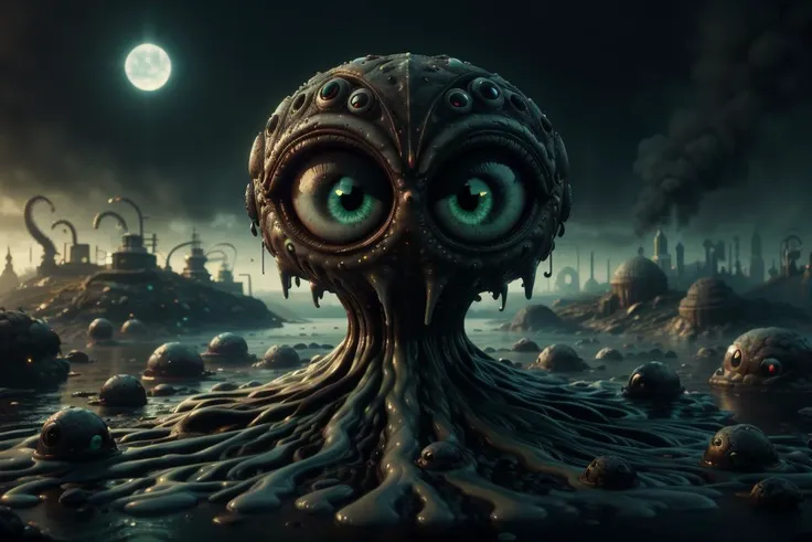 Ombre color scheme of neon yellow, neon blue, neon pink, neon green, neon orange, big eyed cute monster <lora:ral-lava-sd15:0.45> ral-lava <lora:ManyEyedHorrorAI:0.4> ManyEyedHorrorAI <lora:BioshockAEST:0.6> BioshockAEST, art deco, 3d fluffy, closeup cute and adorable, cute big circular reflective eyes, long fuzzy fur, Pixar render, unreal engine cinematic smooth, intricate detail, cinematic , subsurface scattering, ultra hd, 4k, high def, Photorealistic, Hyperrealistic, Hyper detailed, analog style, realistic, masterpiece, best quality, ultra realistic, 8k, Intricate, High Detail, film photography, soft lighting, heavy shadow