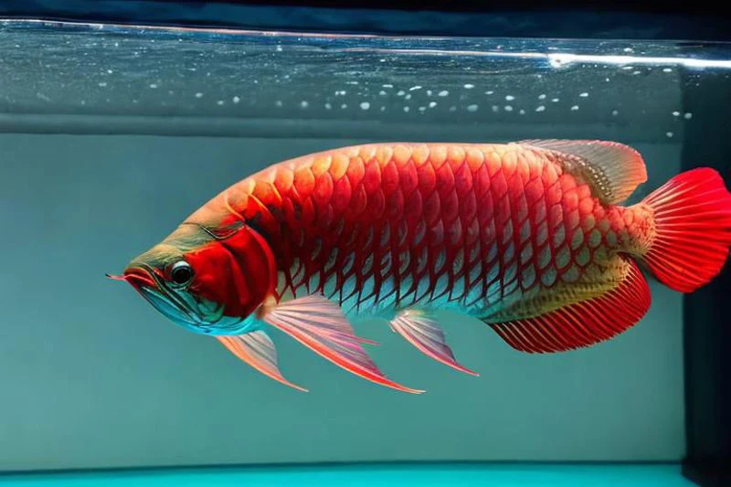 a red Arowana fish , 35mm film movie still, ultra photorealistic, photorealism, film grain, taken with hasselblad H6D 100c, the HCD 24mm lens, cinematic dramatic lighting, cold muted colors, (DOF:1.4), sharp focus, (perfect real extremely details), amazing fine detail, absurdres, hyper realistic lifelike texture, dramatic lighting <lora:Mr_Arowana_LORA:1>