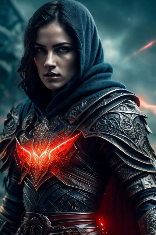 powerfull , full body,muscular body, ((male warrior))rogue assassin,leather hoodie , full body armour, a crystal made katana angry man , look blood stained cape right shoulder on blue fire hyper realistic cosmic city background, tall structures, aurora background, perfect detailed face, perfect hands,detailed symmetric circular iris, shadow black magic, apocalyptic, blue lightning effects, dark blue sky , infernal city background, tall structures, infernal towers background, dark blue colors, apocalyptical,realistic, stunning realistic photograph, 3d render, octane render, intricately detailed, cinematic, Isometric, dark fantasy theme, mystical, Dark theme, underworld theme, deviant art masterpiece, white skin, crimson eyes, dark tattoos, colour grading, dark illustration, extreme quality, extremely detailed, ultra-detailed face, ultra hd 8k,red lightning, concept art, hyperdetailed, triadic colours, fantastical, intricate detail, splash screen, complementary colours, fantasy concept art, 8k resolution, soft lighting, film photography, film grain, hyperrealist