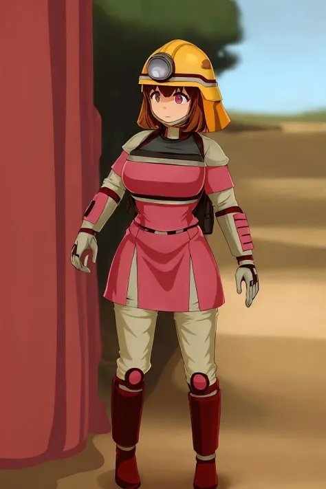 <lora:FactorioGearGirl_v1:1>gear girl, 1girl, solo, pink armor, 8k, ultra detail, masterpiece