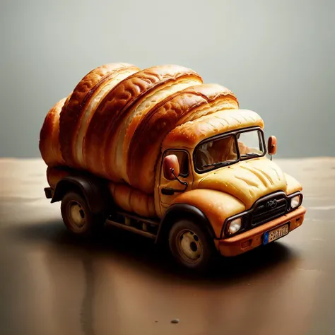 CroissantStyle truck <lora:CroissantStyle:0.6>