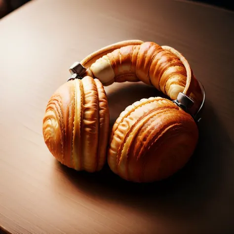 CroissantStyle headphones on an empty surface <lora:CroissantStyle:0.6>