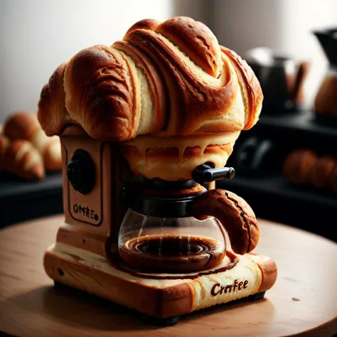 CroissantStyle coffee machine <lora:CroissantStyle:0.6>