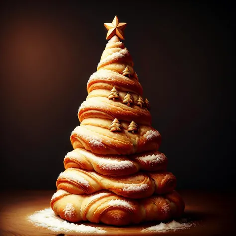 CroissantStyle christmas tree <lora:CroissantStyle:0.6>