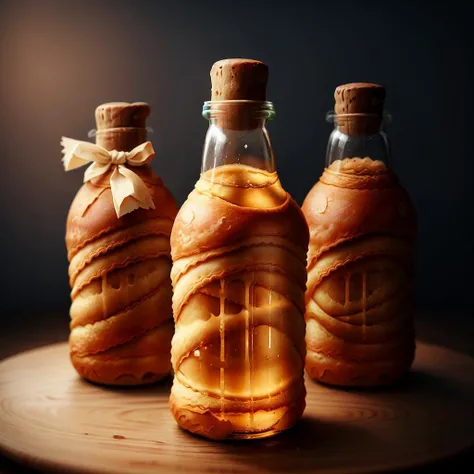 CroissantStyle bottle <lora:CroissantStyle:0.6>