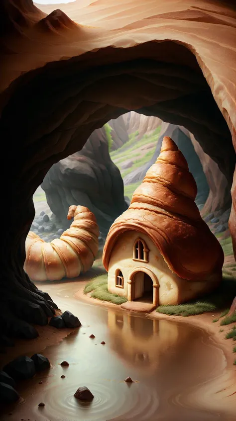CroissantStyle a cave filled with unseen horrors, their presences felt in the damp chill air <lora:CroissantStyle:0.6>