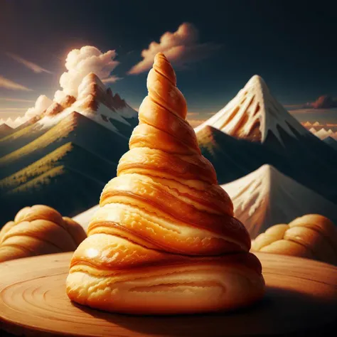 CroissantStyle mountain <lora:CroissantStyle:0.6>
