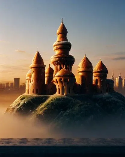 a photo of CroissantStyle buildings, towers, CroissantStyle city skyline <lora:CroissantStyle:0.7>