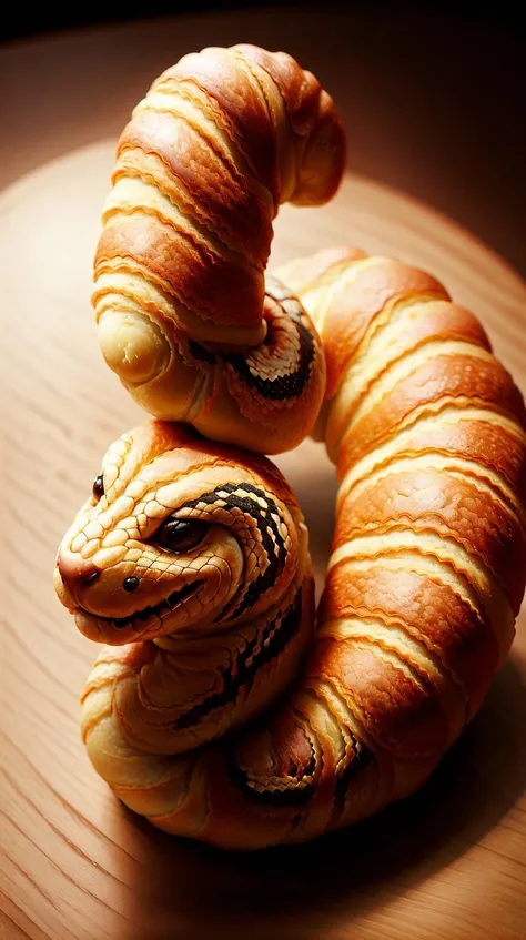 CroissantStyle snake <lora:CroissantStyle:0.6>