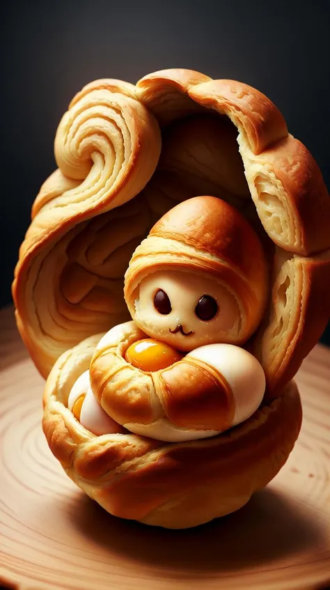 CroissantStyle egg <lora:CroissantStyle:0.6>