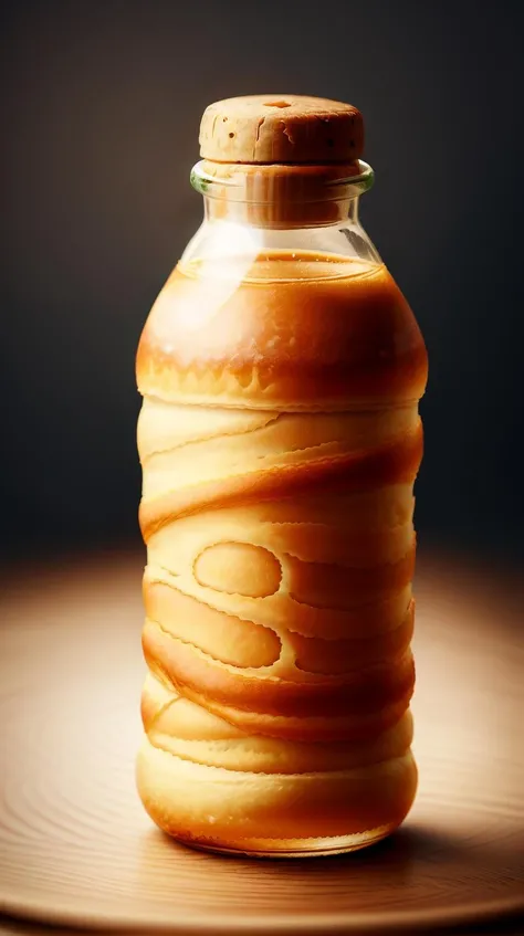 CroissantStyle bottle <lora:CroissantStyle:0.6>