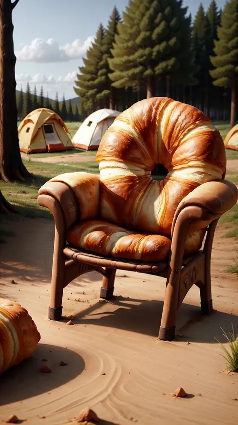 CroissantStyle Camping chairs <lora:CroissantStyle:0.6>