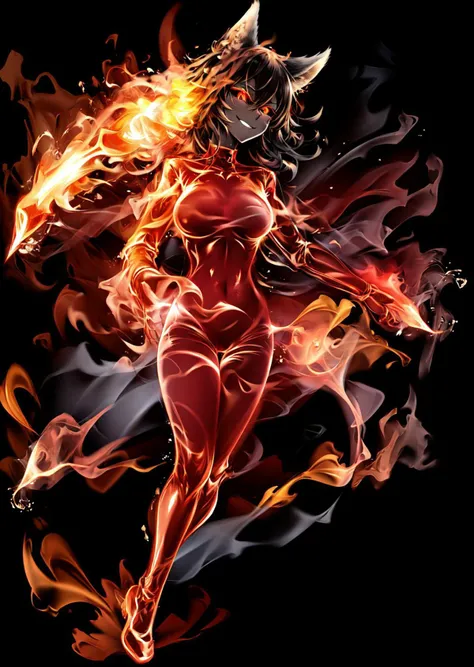 a running albino woman on fire,(redfire:1.3),
good hand,4k, high-res, masterpiece, best quality, head:1.3,((Hasselblad photography)), sharp focus, (cinematic lighting), collarbone, night, soft lighting, dynamic angle, [:(detailed face:1.2):0.2], outside, city,monochrome background,