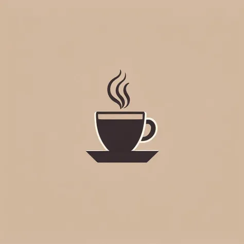 a logo for a coffe shop, coffe, minimalist, LogoRedAF, <lora:LogoRedmond_LogoRedAF:1>