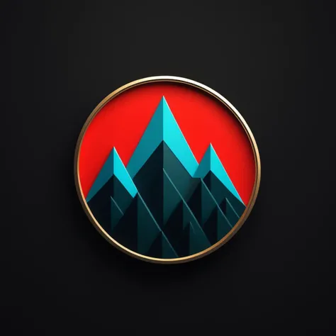 logo a in twin peaks,flat,Volumetric Lighting,elegant,highly detailed,8k,vibrant,dark,masterpiece,trending on artstation,intricate details,<lora:LogoRedmond_LogoRedAF:1>,